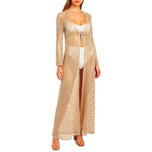 Sara Cristina Blush Nerea Mesh Cover-Up S NWT
